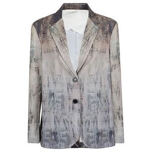 Sissiottostyle Women Printed Single-Breasted Blazer Jacket